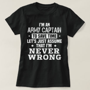 T-shirt Capitaine de l'armée