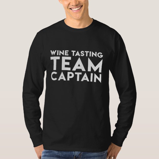 T-shirt Capitaine de l'équipe de dégustation de vin sarcas (Devant)