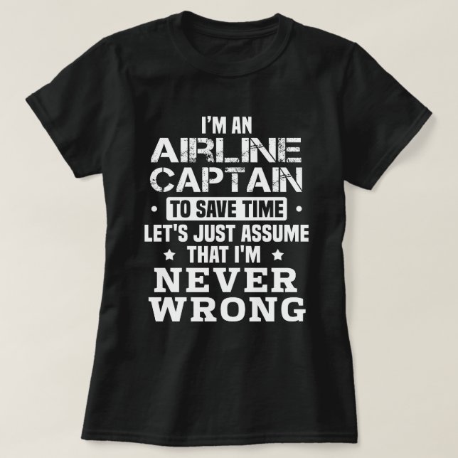 T-shirt Capitaine de ligne (Design devant)