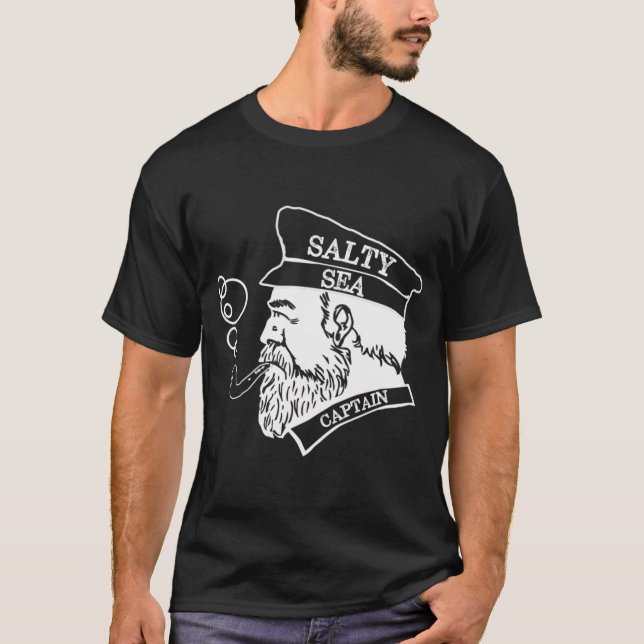 T-shirt Capitaine de mer salé  (Devant)