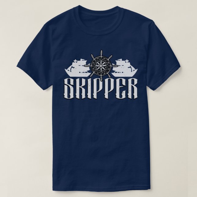 T-shirt Capitaine de navire à voile (Design devant)