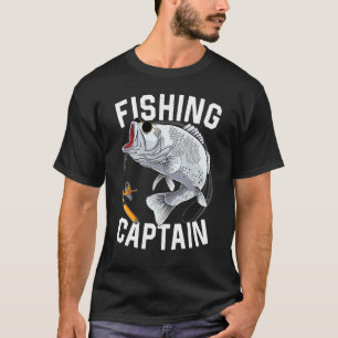 T-shirt Capitaine de pêche Achigan à grande bouche Pêcheur