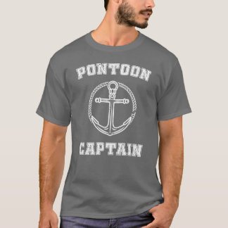 T-shirt CAPITAINE DE PONTON Drôle de navigation pour la fa