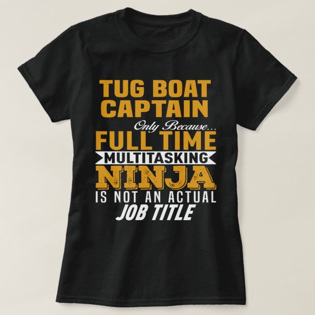 T-shirt Capitaine de remorqueur (Design devant)