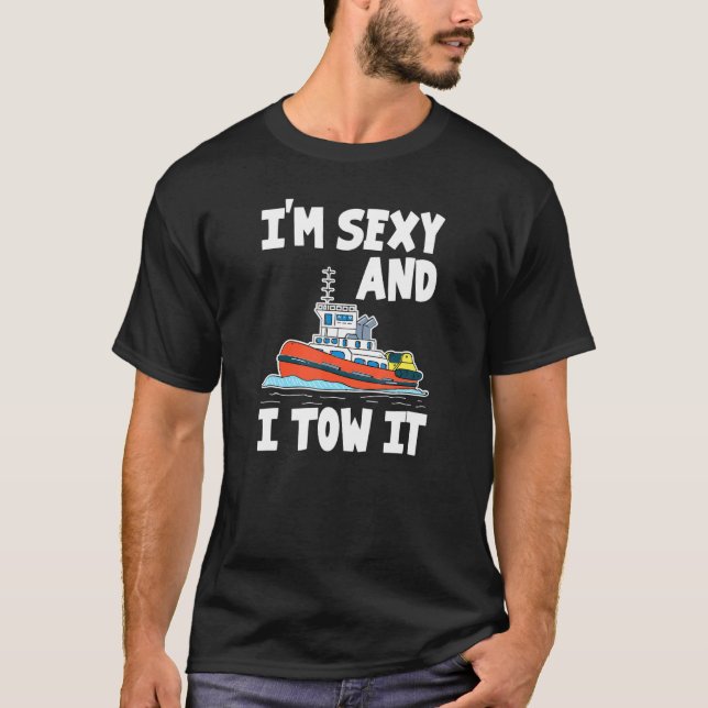 T-shirt Capitaine de remorqueur Bateau remorqueur conducte (Devant)