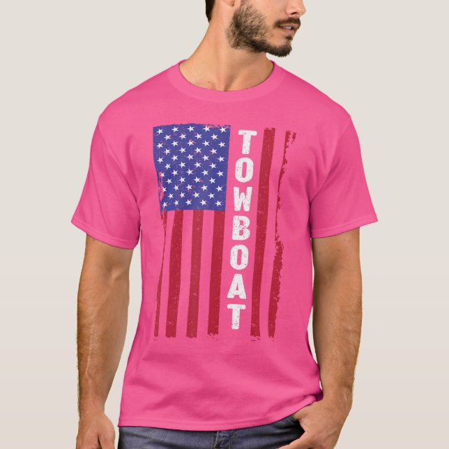 T-shirt Capitaine de remorqueur naval marin (Devant)