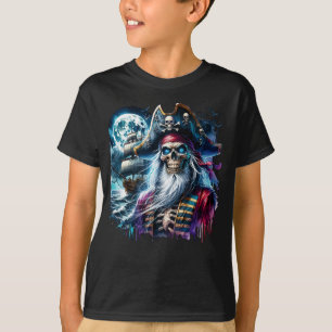 T-shirt Capitaine de Skeleton Pirate