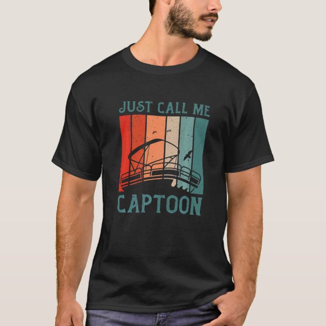 T-shirt Capitaine de Triton Pontoon Capitaine juste appele (Devant)