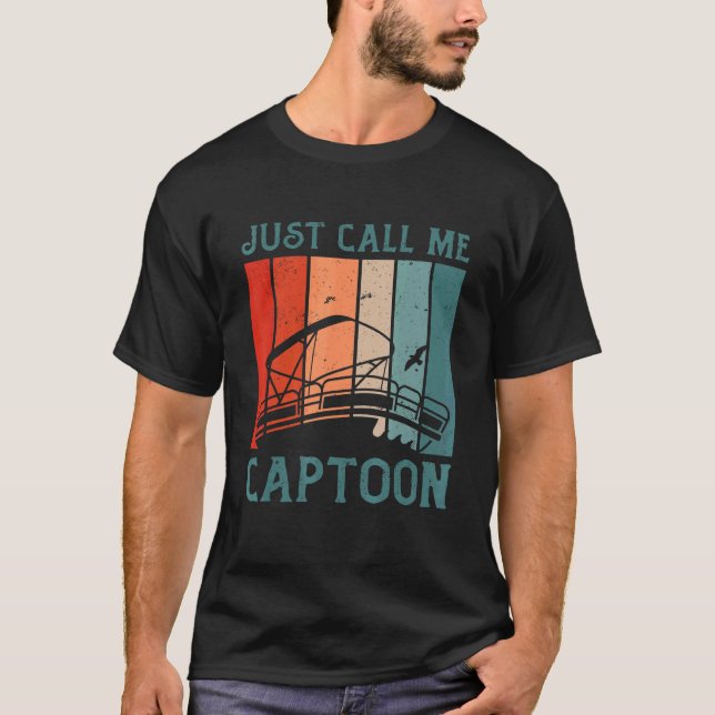 T-shirt Capitaine de Triton Pontoon Capitaine juste appele (Devant)