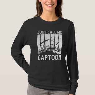 T-shirt Capitaine de Triton Pontoon Capitaine juste appele