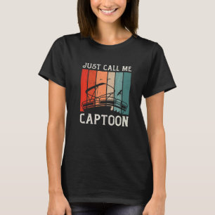 T-shirt Capitaine de Triton Pontoon Capitaine juste appele