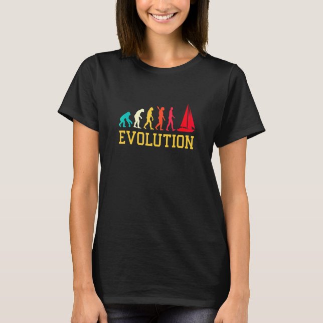 T-shirt Capitaine de voilier graphique d'évolution voile m (Devant)