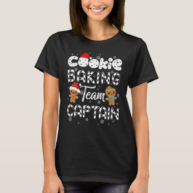 T-shirt Capitaine d'équipe de fabrication de biscuits pain (Devant)