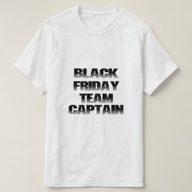 T-shirt Capitaine d'équipe du vendredi noir (Design devant)