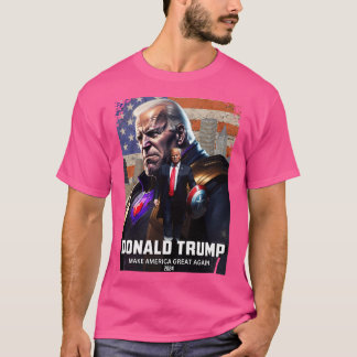 T-shirt Capitaine Donald Trump Vs Thanos Biden 8 Faire l'A