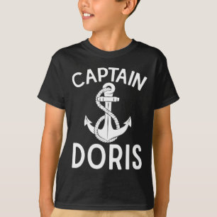 T-shirt Capitaine Doris Ancre Bateau Voile Yacht Navire