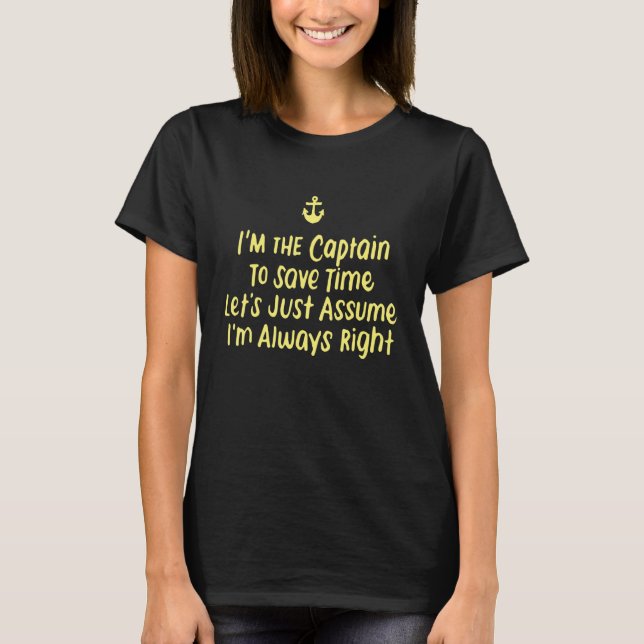 T-shirt Capitaine Du Bateau 1 (Devant)