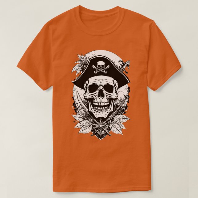 T-shirt Capitaine du navire Pirate (Design devant)