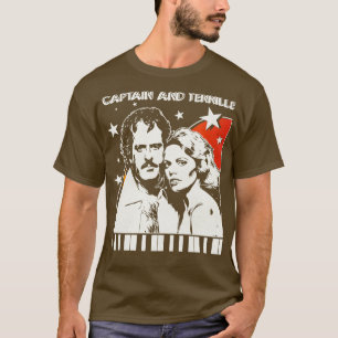 T-shirt Capitaine et Tennille les années 70 Concert Fade