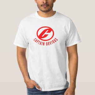 T-shirt Capitaine Évident de Style Bande Dessinée Héros Dr