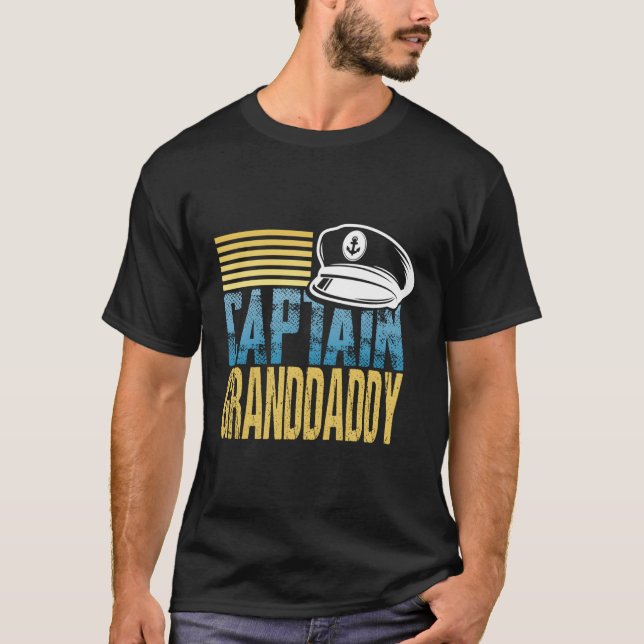 T-shirt Capitaine Granddaddy Voile Capitaine Bateau Bateau (Devant)