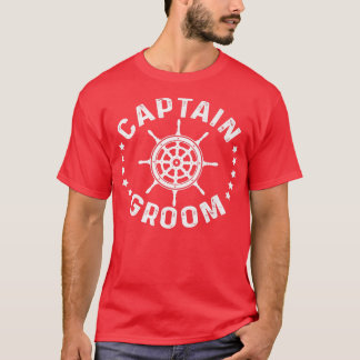 T-shirt Capitaine Groom Voilier Voilier Bateau Voilier Sai