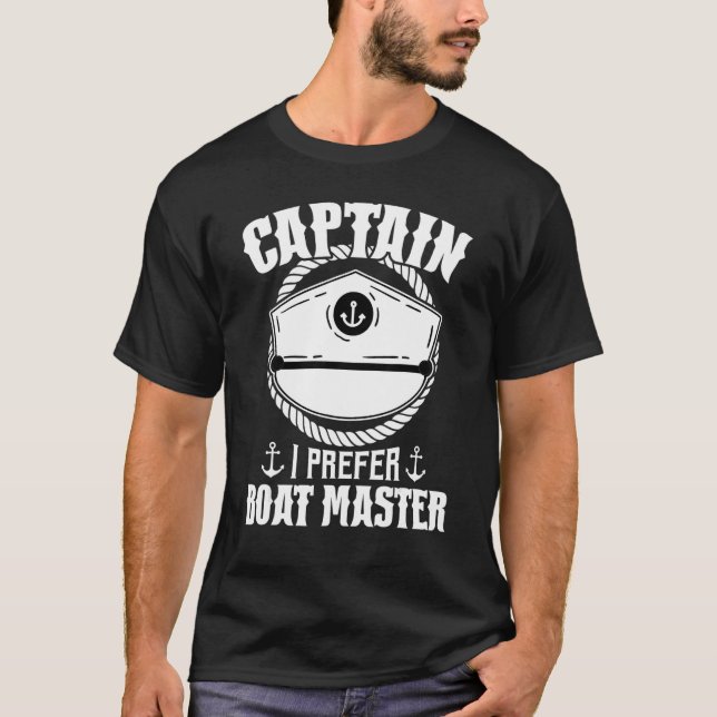 T-shirt Capitaine I Préfère Bateau Master Bateaux Capitain (Devant)