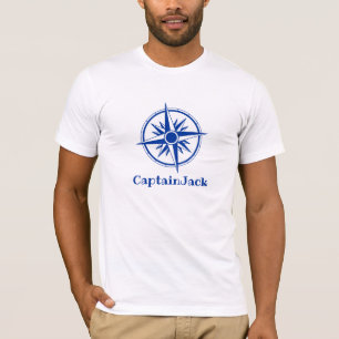 T-shirt "Capitaine Jack" Personnaliser T Shirt à la Rose d