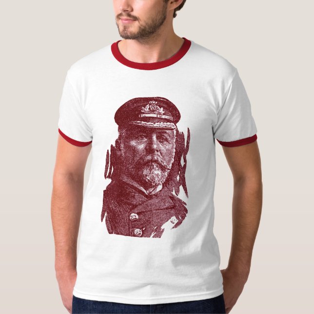 T-shirt Capitaine John Smith, HMS Titanic (Devant)