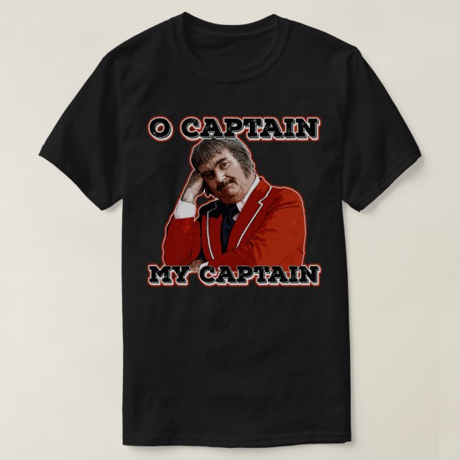 T-shirt Capitaine Kangaroo inspiré par Walt Whitman (Design devant)
