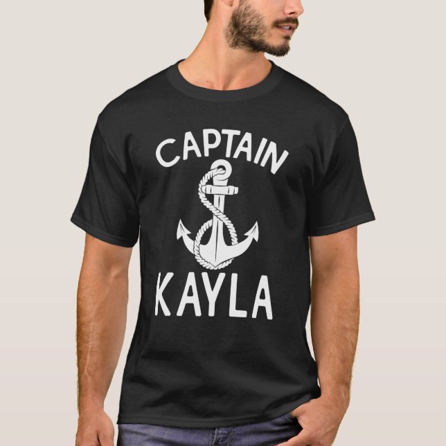 T-shirt Capitaine Kayla Yacht Ancre Bateau Bateau (Devant)