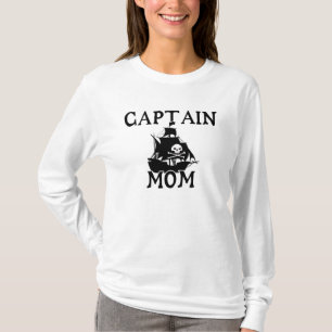 T-shirt Capitaine Maman Dames Longue Manche (Montée)