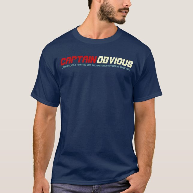 T-shirt Capitaine Obvious (Devant)