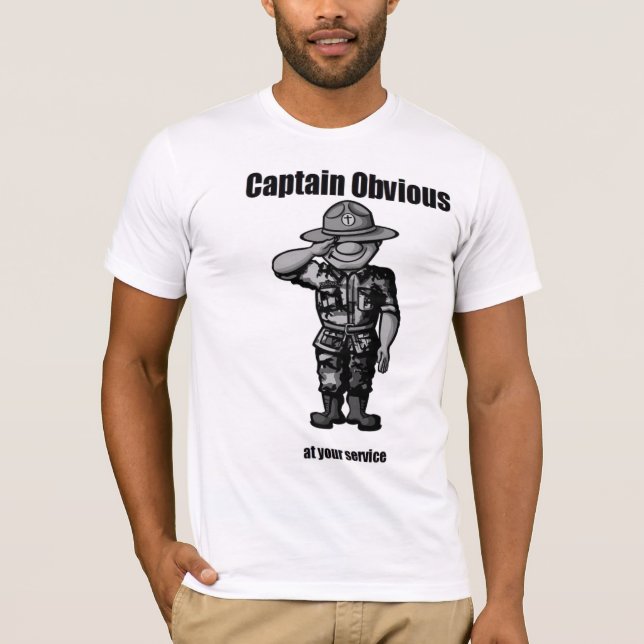 T-shirt Capitaine Obvious (Devant)