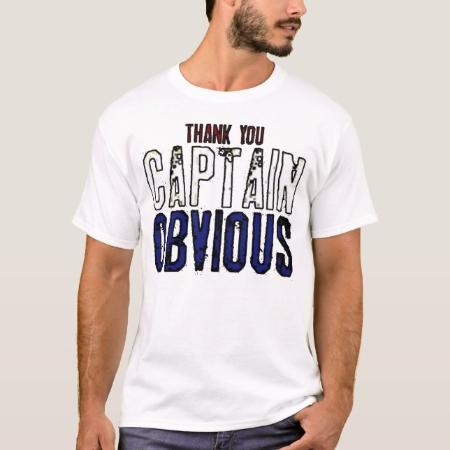 T-shirt Capitaine Obvious (Devant)