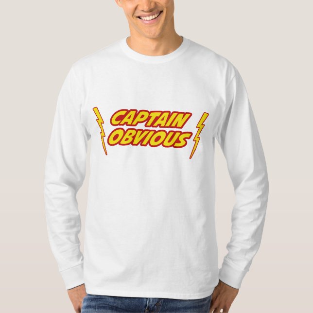 T-shirt Capitaine Obvious Superhero (Devant)
