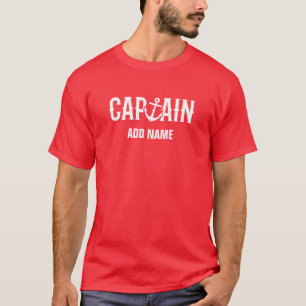 T-shirt Capitaine personnalisé Name de bateau