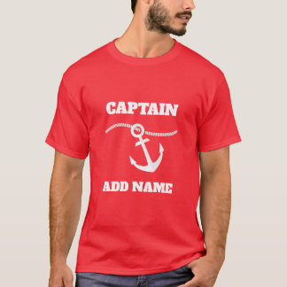 T-shirt Capitaine personnalisé Name de bateau