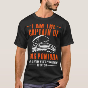 T-shirt Capitaine Pontoon, Capitaine de bateau Pontoon
