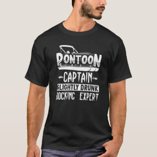 T-shirt Capitaine Pontoon un peu trempé Expert d'accostage