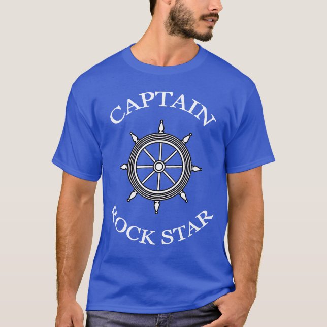 T-SHIRT CAPITAINE ROCK STAR (Devant)