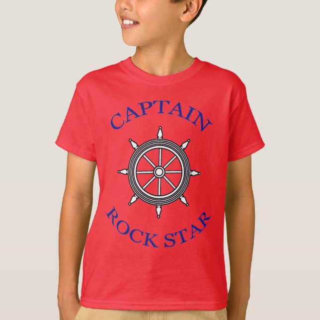 T-SHIRT CAPITAINE ROCK STAR (Devant)