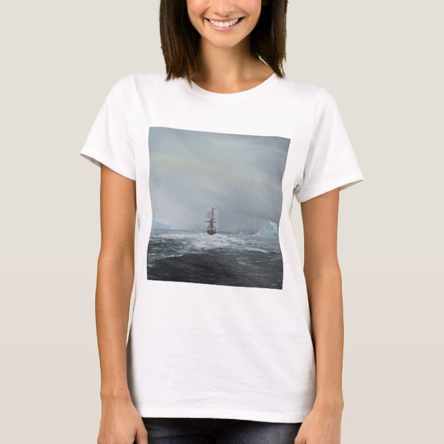 T-shirt Capitaine Scott et équipage de découverte (Devant)