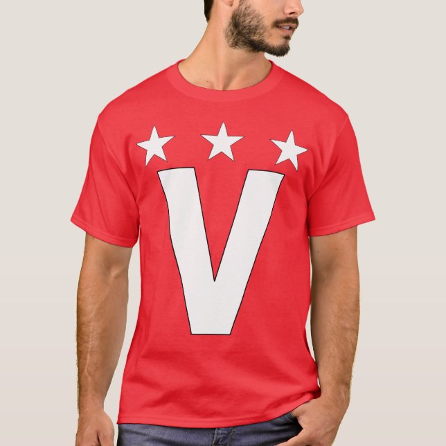 T-shirt capitaine V/marionnettiste/V-Man (Devant)
