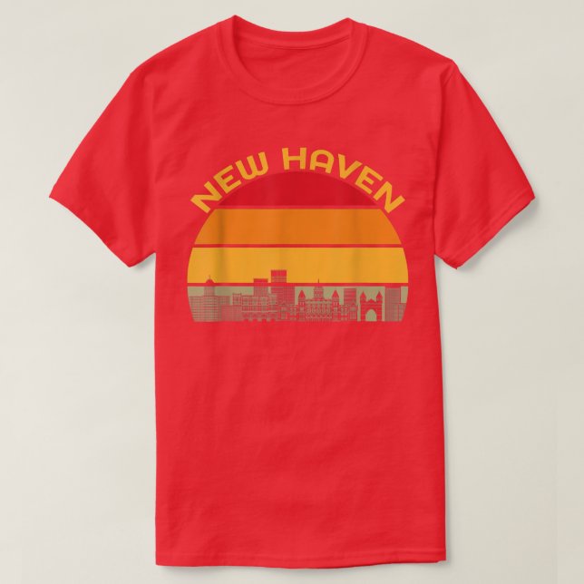 T-shirt Capitale De La Pizza De New Haven Du Monde Connect (Design devant)