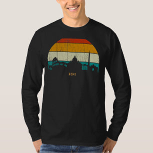 T-shirt Capitale de style rétro vintage de l'Italie skylin