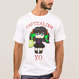 T-shirt Capitalism Yo - Anime Money Girl Hustle 