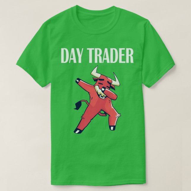 T-shirt Capitalisme de change stock Daytrader Dabbing Bull (Design devant)