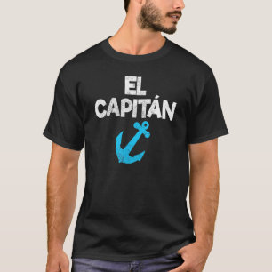 T-shirt Capitan Capitan Ancre Bateau et voile