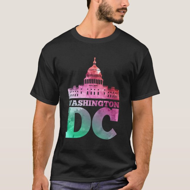 T-shirt Capitol américain Washington Dc Capitol Hill (Devant)
